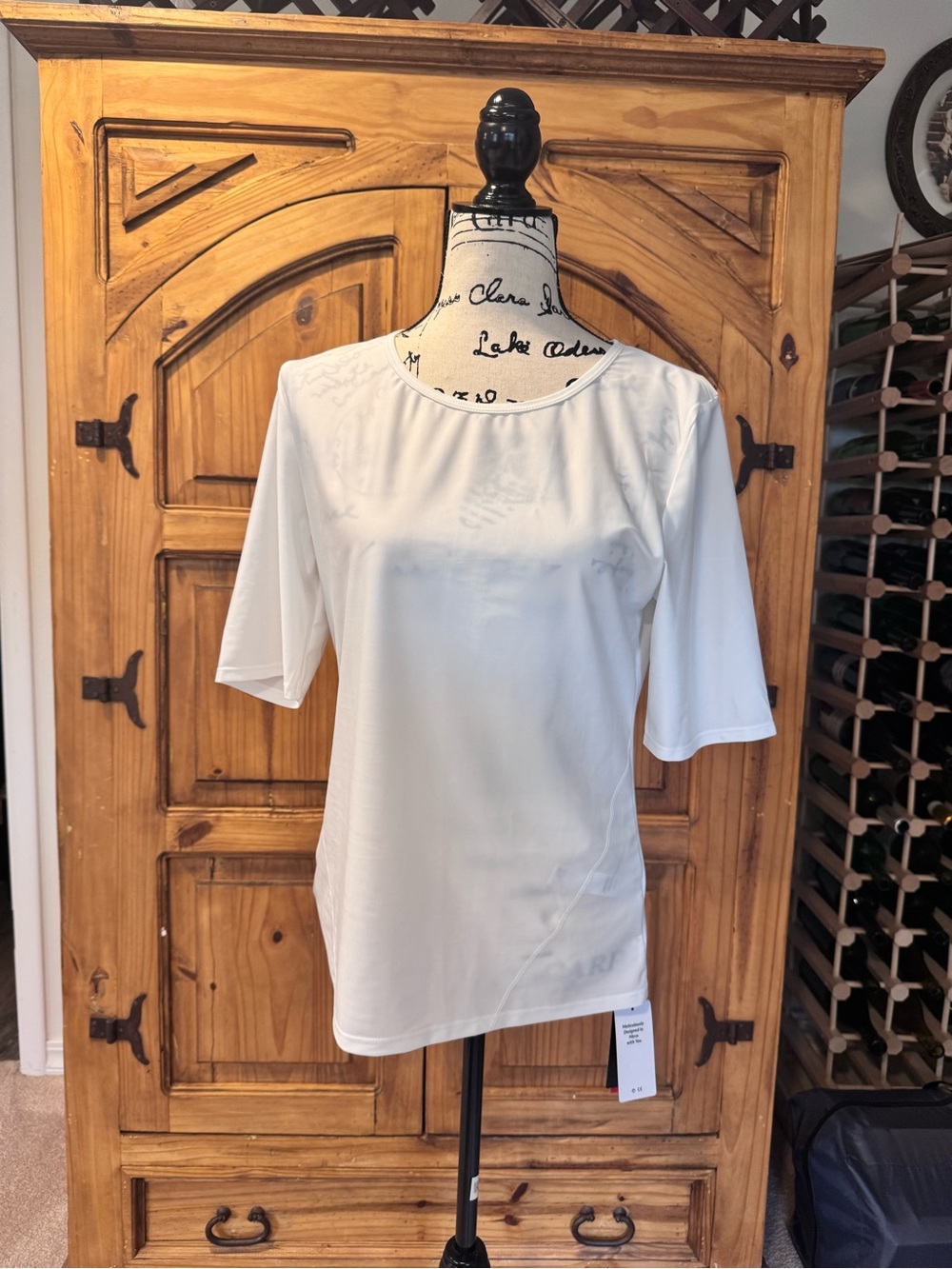 Baleaf Women's White Short Sleeve Crewneck Performance Tee